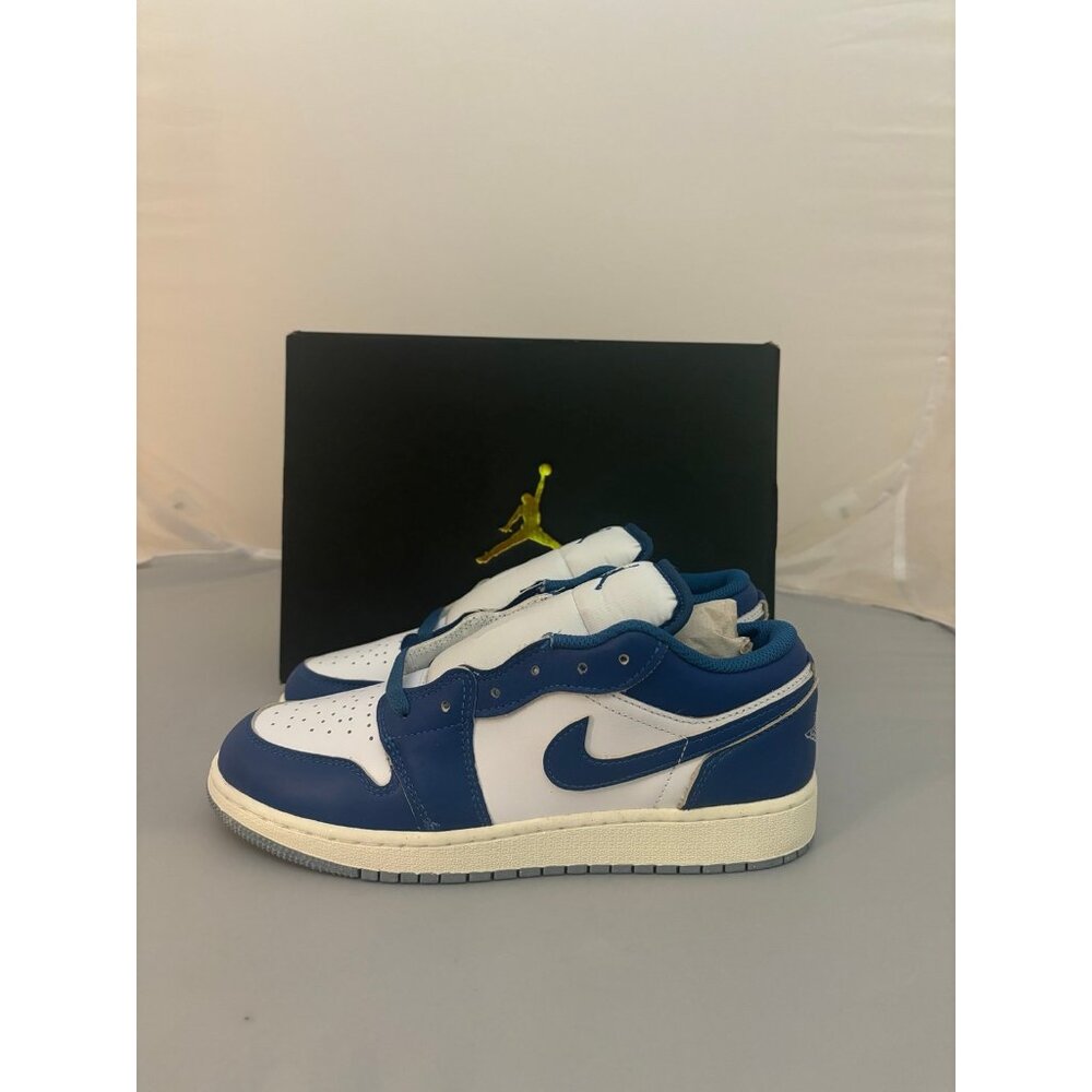 Air jordan 1 low SE GS industrial blue kids shoes size 6Y FN9137 141